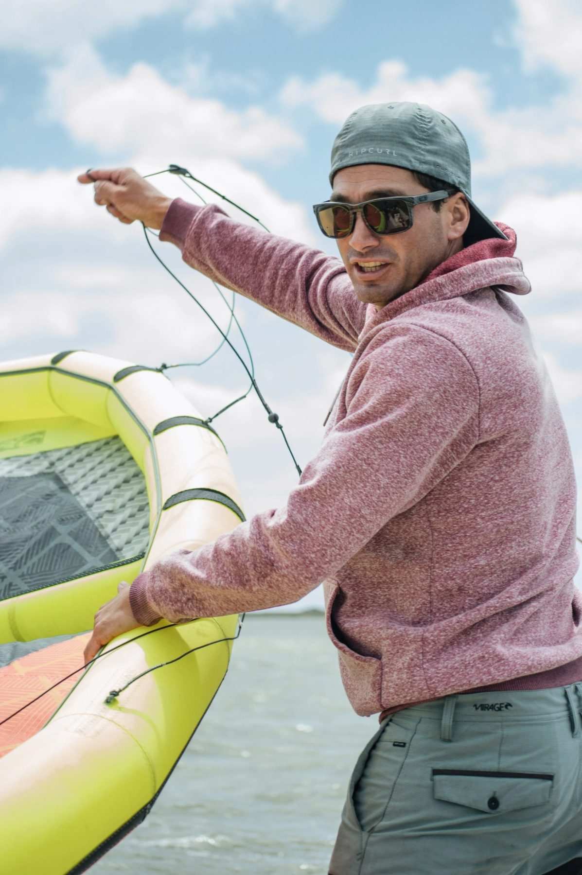 Instructor de Windkite explicando